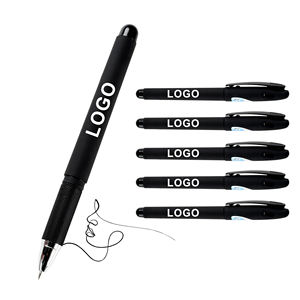 Bolígrafos de Gel Negros Baratos de Plástico para la Escuela, Venta al por Mayor, Bolígrafos de Papelería de Plástico con Logotipo Personalizado, Bolígrafo Clásico para Negocios - Product Image 1