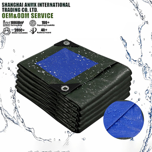 Bâche en PE 6'x8' 8'x10' 10'x12' 15'x20' Imperméable, Résistante aux UV et Anti-Déchirure pour Camping, Toit, Foin, Piscine, Abri - Product Image 1