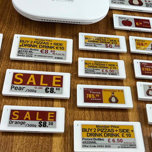 ป้ายราคาอิเล็กทรอนิกส์ ESL สำหรับซูเปอร์มาร์เก็ต รุ่นยอดนิยม 2.4GHz หน้าจอ E Ink 4 สี ใช้งานร่วมกับระบบ EAS ได้ - Product Image 1