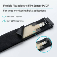 Sensor Film Piezo Fleksibel Piezoelektrik PVDF Gelang Pemantau Tidur Deteksi Detak Jantung, Pernapasan, dan Tanda Vital