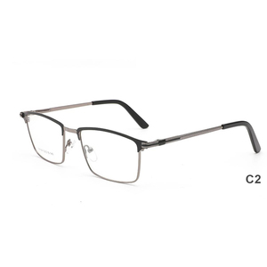 Armazones de Gafas Listos <span class=keywords><strong>para</strong></span> Enviar al por Mayor Rectangulares de Metal <span class=keywords><strong>para</strong></span> Hombre Montura Completa Óptica de Moda - Product Image 3