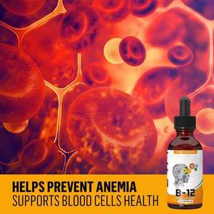 Tetesan cairan <span class=keywords><strong>Vitamin</strong></span> <span class=keywords><strong>B12</strong></span> metilobalamin maks penyerapan suasana hati & metabolisme meningkatkan tetesan <span class=keywords><strong>Vitamin</strong></span> <span class=keywords><strong>B12</strong></span> alami - Product Image 2