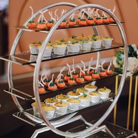 Matériel de banquet pour hôtel XINGPA, présentoirs décoratifs pour mariage, supports de présentation de nourriture pour buffet avec assiettes en verre