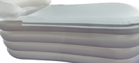 Baignoire gonflable en PVC durable pour spa à domicile avec dossier pour adultes, piscines gonflables pliables