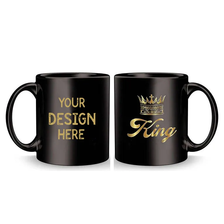 Top Quality Wholesale 11oz white black blank sublimation ceramic mug coffee mugs customized mug with logo
