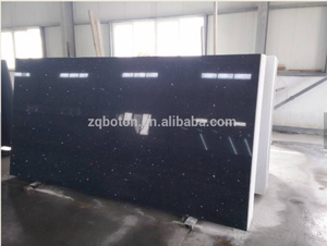 BOTON Đá Nhân Tạo Đá Nhân Tạo Gạch Lát Sàn Gương Pha Lê Lấp Lánh Các Nhà Sản Xuất Tấm Thạch Anh Màu Đen - Product Image 2