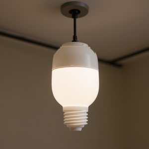 Portalámparas E27 de Plástico Blanco con Base de Rosca para Fijación de Bombillas - Product Image 3