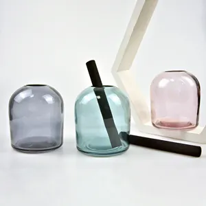 400ml reed diffuser aroma bottles glass home fragrance black reed diffuser glass bottle