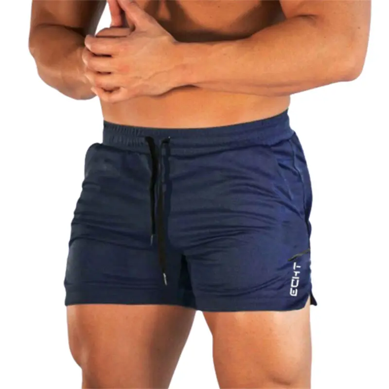 Шорты мужские для фитнеса и бодибилдинга, дышащая сетчатая быстросохнущая спортивная одежда, джоггеры, пляжные короткие штаны, летние