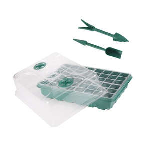 48 Cells Plastic Nursery Hydroponic Seedling Tray Planting <strong>Seed</strong> Starter Trays with <strong>Cover</strong> for Vegetables Outdoor Space - Product Image 3