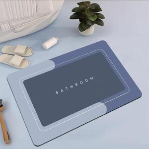 Tappetini in Velluto Cristallo per Bagno, <span class=keywords><strong>Antiscivolo</strong></span>, Assorbenti, Tappeti per Doccia Ovali e Quadrati, Tappetino in Gomma per Porta - Product Image 4