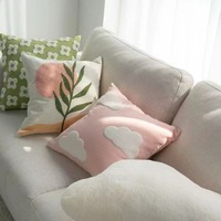 Desert Oasis Cloud Teddy Velvet Embroidered Pillow Series Golf Club Bantal Sofa Dekoratif Nordic