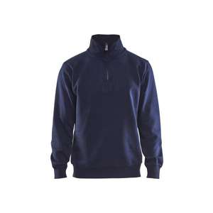 BLAKLADER - 336510488800XS Sweat avec col Bleu Marine-EAN 7330509352205 WORK HOODIES - Product Image 1