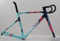 Cuadro de Bicicleta de Carretera Aerodinámico de Fibra de Carbono CAMP T1000, Eje de Pedalier T47, Superligero, 700C*28C, 680g