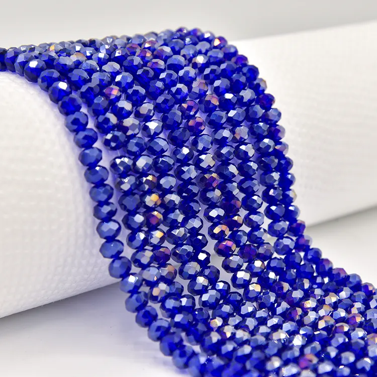 Lote al por mayor de cuentas redondas de lapislázuli para hacer joyas, piedras preciosas curativas de lapislázuli