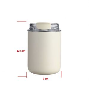 แก้วกาแฟขนาดเล็ก N5 รุ่น L260513 ความจุ 280 มล. แบบสองฝา 304 สแตนเลสสตีล เก็บอุณหภูมิ พร้อมหลอดดูดและแปรงทำความสะอาด ดีไซน์มินิมอล เหมาะสำหรับใช้ที่โรงเรียน บ้าน หรือที่ทำงาน - Product Image 1
