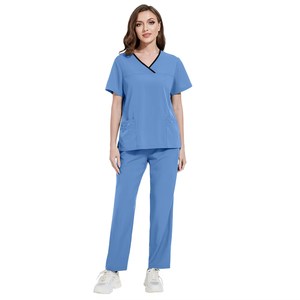 Set di scrub ospedalieri con logo personalizzato estivo - Product Image 4