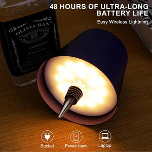 Portable Flexible Metal Dimming Bar Modern Simple Cordless Rechargeable LED Table Lamp Touch Control Decorative <b>Night</b> Lamp - Product Image 4