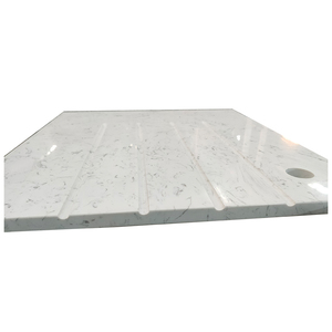 REGNO UNITO stile Piani <span class=keywords><strong>di</strong></span> <span class=keywords><strong>Lavoro</strong></span> Da <span class=keywords><strong>Cucina</strong></span> In Pietra <span class=keywords><strong>di</strong></span> Quarzo <span class=keywords><strong>Bianco</strong></span> <span class=keywords><strong>di</strong></span> Carrara - Product Image 4