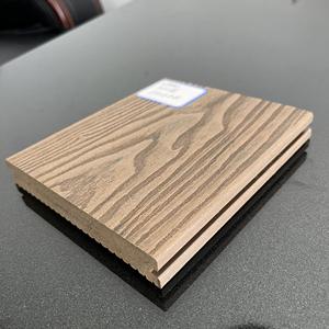 Excelente rendimiento físico de estilo europeo, suelo WPC tallado en madera a prueba de humedad, cubierta WPC sólida compuesta - Product Image 5