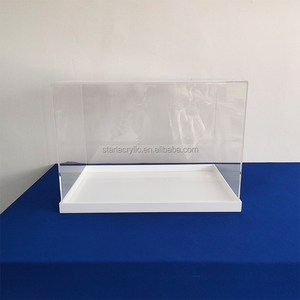 Rõ ràng Acrylic bé cản trở lưu niệm hiển thị Hộp Quà Tặng lucite hiển thị hộp Trường hợp với đáy trắng lớn hộp quà tặng cho Hoa cưới - Product Image 2
