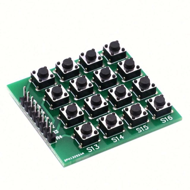 Hot Sales 8pin 4x4 4*4 Matrix 16 Keys Button Keypad Keyboard Breadboard Module Mcu for Arduino Diy Kit