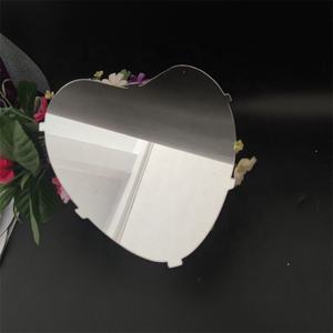 Art Deco Heart Shaped Eco-Friendly Lightweight PC <b>Mirror</b> for Vanity <b>Makeup</b> Table Decor - Product Image 1