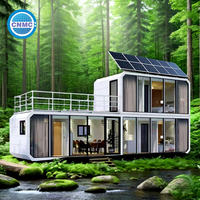 Capsule Villa Modulaire de Luxe 2 Chambres, Efficace et de Qualité Supérieure, pour Extérieur, Maison Capsule Préfabriquée Économisant de l'Espace