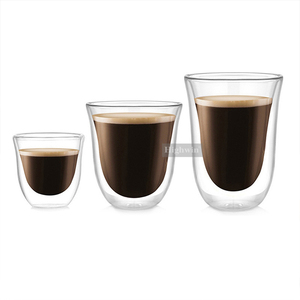 Tazza da Caffè Espresso all'Ingrosso, Tazza da Tè e Caffè in Vetro Borosilicato <span class=keywords><strong>a</strong></span> Doppia Parete - Product Image 2