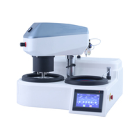JingJing Meuleuse-polisseuse métallographique motorisée à double disque automatique YMPZ-2M, machine de préparation d'échantillons de laboratoire à haute capacité de charge