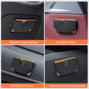 Car Card Organizer ABS Storage Box Single Slot For Dashboard Multifunctional Car <b>Interior</b> <b>Accessory</b> - Product Image 5