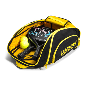 Borsa per Racchetta <span class=keywords><strong>da</strong></span> Pickleball LAMGOYI OEM Personalizzabile con Logo, Grande Capacità Multi-Sport in Oxford/Nylon/Poliestere Nero/Bianco/Rosa - Product Image 4