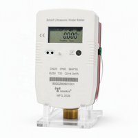 Compteur d'eau ultrasonique numérique intelligent LoRaWAN Modbus RS485 GPRS 4G à sortie impulsion prépayée en laiton IP68 – Vente en gros fabricant