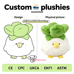Kleuren Kool Kip Pluche Pop - Superzacht Pluche Materiaal Stressverlichtend Speelgoed Ecologisch Wasbaar Aangepaste OEM ODM - Product Image 1