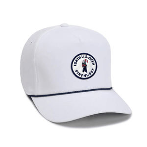 Chapeau de golf en corde personnalisé Chapeau d'extérieur à 5 panneaux avec logo personnalisé Casquette de baseball blanche IVA-C-G-30 - Product Image 4
