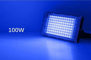 50W/100W LED <span class=keywords><strong>UV</strong></span> Reflector Lámpara de escenario Impermeable 110V Disco Fiesta Iluminación Fuente de alimentación de CA Nueva versión - Product Image 2