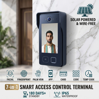 Système de contrôle d'accès intelligent Hiwink Tuya avec identification faciale, lecteur d'empreintes digitales et de paume, alimentation PoE et solaire, serrure électronique pour villa et bureau