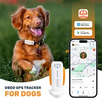 Traceur GPS pour chien 4G cellulaire, design étanche en silicone, suivi en temps réel, assistant vétérinaire IA, surveillance d'activité, anti-évasion pour chien