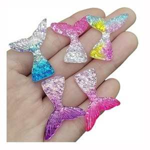 Cabochons Kawaii en résine brillante arc-en-ciel à dos plat pour les centres d'arc à cheveux bricolage artisanat breloques de remplissage <span class=keywords><strong>Slime</strong></span> - Product Image 6
