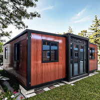 Casa Contenedor Expandible de Acero con Paneles Sándwich de 20 pies y 40 pies con 3 Dormitorios para Hoteles y Edificios de Oficinas