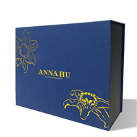 Boîte cadeau en papier doré métallique personnalisée par le fournisseur, boîte en carton rigide de luxe avec fermeture magnétique pour l'emballage de cadeaux