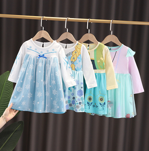 Robe de fête pour bébé fille RTS, modèles de robes pour enfants, robes à manches longues pour filles, prêtes à être expédiées - Product Image 2