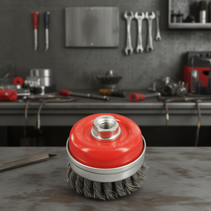 Tttake แปรง M14ทรงบิดเกลียวลวดเหล็กขนาด4500นิ้วสำหรับทำความสะอาดโลหะ - Product Image 3