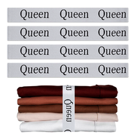Organisateur de draps de lit Bandes d'organisation de placard Sangles élastiques pour draps de lit pour dortoir Buanderie 4 Pcs(Queen)