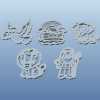 Emporte-pièce et emporte-pièce à gaufrage 3D personnalisé sur le thème de l'Arche de Noé pour biscuits en fondant et glaçage, idéal pour la promotion de votre marque