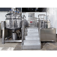 Machine de mélange cosmétique, émulsifiant sous vide à cisaillement élevé pour le mélange de liquides, mélangeur cosmétique en acier inoxydable, fabricant