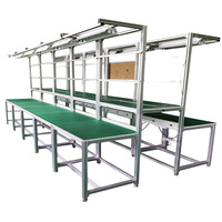 Table de travail légère et facile à assembler, personnalisable, en aluminium 6000, bancs de travail portables pour l'assemblage de lignes de production électroniques