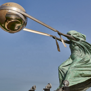 Décoration de jardin d'extérieur, sculptures artistiques Lorenzo, sculpture défiant la gravité de la Mère <span class=keywords><strong>Nature</strong></span>, Terre tournante - Product Image 5