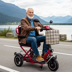 <span class=keywords><strong>Tricycle</strong></span> <span class=keywords><strong>Électrique</strong></span> Pliant Avancé, Scooter <span class=keywords><strong>à</strong></span> 3 Roues Assisté, Fauteuil Roulant <span class=keywords><strong>Électrique</strong></span> Léger pour Personnes Handicapées - Product Image 3