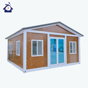 Casa Contenedor Plegable y Expandible de Acero Ligero Prefabricado de 40 pies x 20 pies, Mini Casa Modular Plegable Tipo Villa con 2 o 3 Dormitorios - Product Image 2